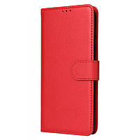 Чехол книжка магнит хлястик Xiaomi Redmi 10 красный прошита