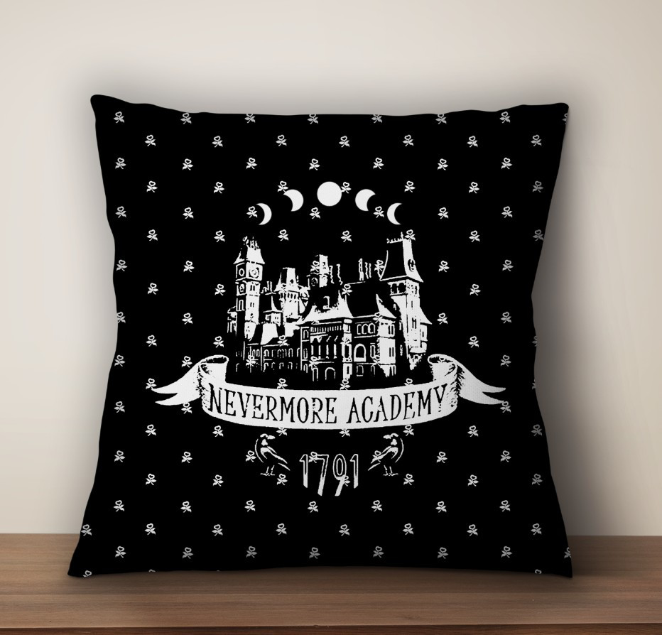 Подушка з 3D принтом на тему: Вензді Аддамс Венздей Аддамс (Wednesday Addams), фото 1