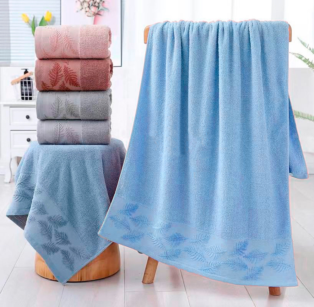 Рушник Тропік блакитний HomeBrand 70 x 140 см
