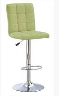 Барный стул с регулировкой высоты Ральф Ralph hoker chrome Eco-45, экокожа оливковое Новый Стиль