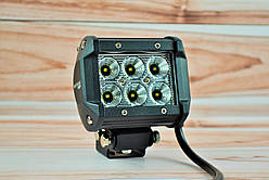 Світлодіодна LED фара 18Вт (світлодіоди 3w х6шт) Широкий промінь (ЛІДЕР)