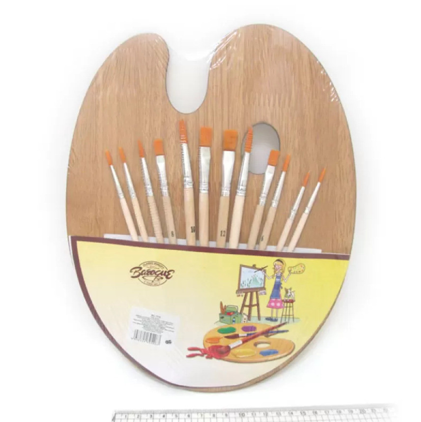 Набір пензлів Josef Otten Artist palette 12 штук +Палітра