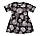 Сукня для дівчинки Bembi ПЛ351 чорний супрем з малюнком 104, фото 3