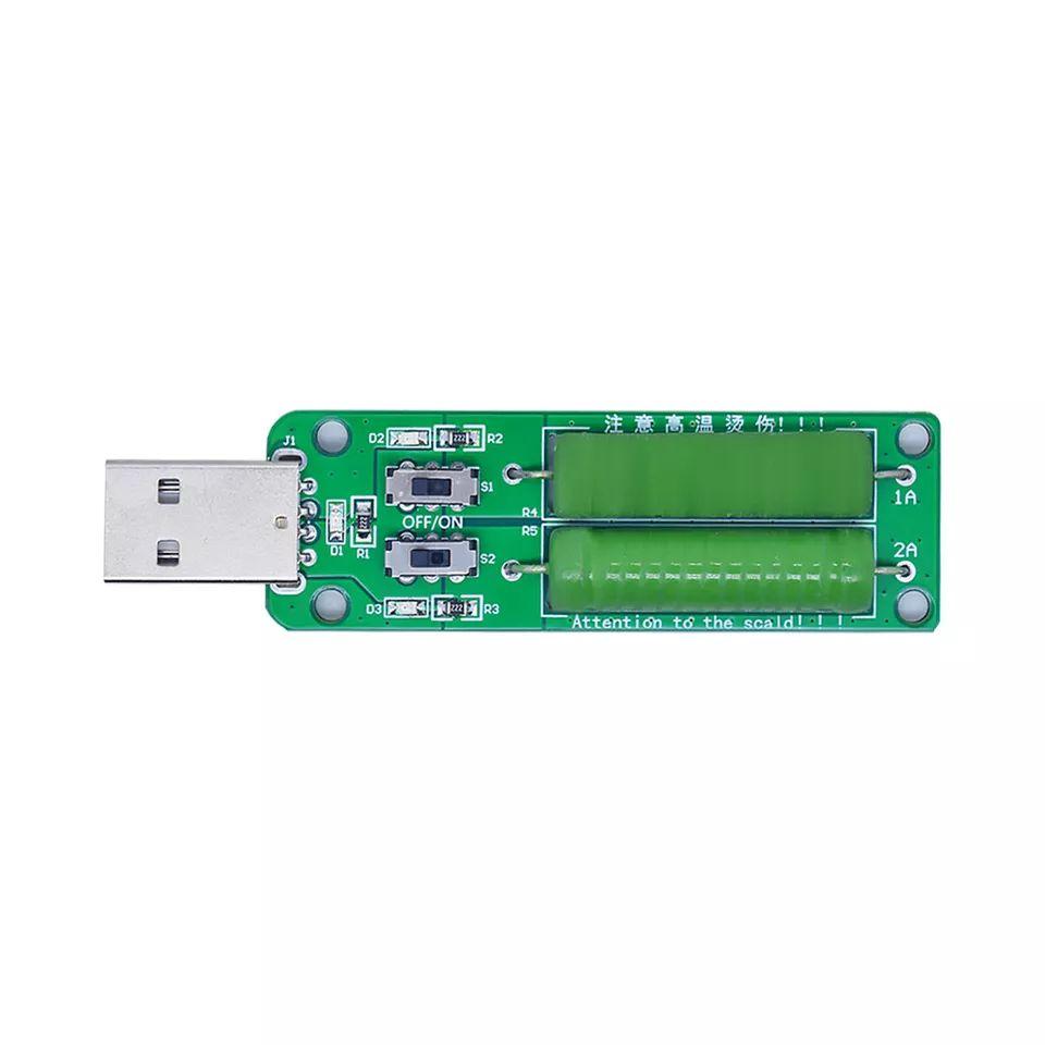 USB навантаження 1-2-3 ампери, навантажувальний модуль 1A/2A/3А