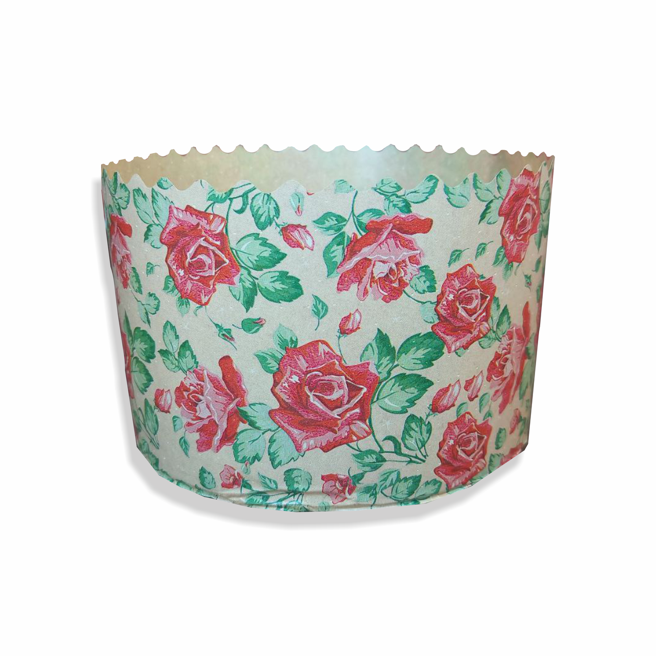 Паперова форма для пасок d130 h85 "Квіти" 500 г 50 штук, фото 1