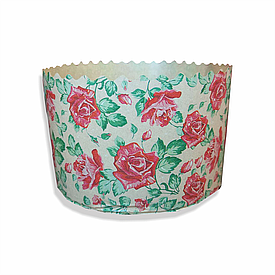 Паперова форма для пасок d130 h85 "Квіти" 500 г 50 штук