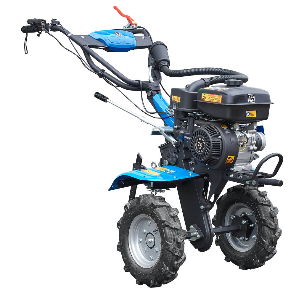 Мотоблок ДТЗ 470БН Бензиновий 7 лс 3/1 передач, (Колеса 4.00-8)+ Фреза (Заводська Упаковка), фото 1