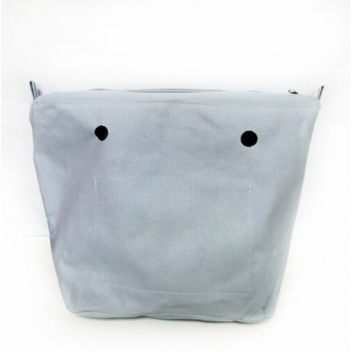 Джинсова підкладка для сумки classic, Однотонна світло-сіра, фото 1