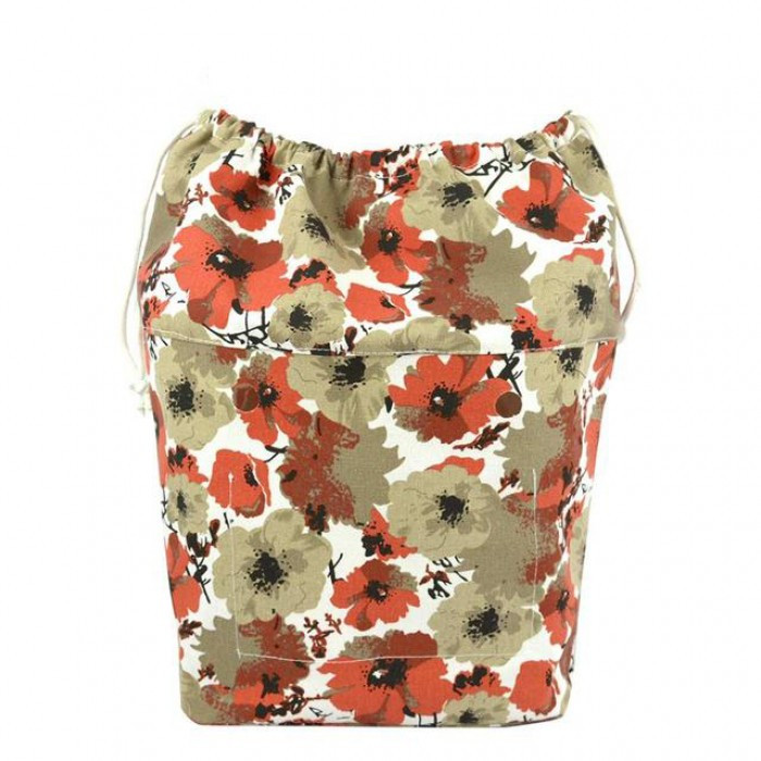 Якісна джинсова підкладка для сумки classic на зав'язках, Макі, фото 1