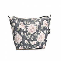 Джинсова підкладка для сумки mini, Півонії темні