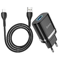 СЗУ USB Hoco N1 Ardent + кабель USB/Lightning