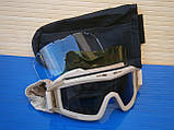 Захисні окуляри-маска Тactic Coyote зі змінним склом, фото 6