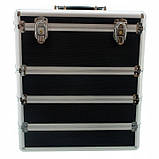 Косметичний кейс Red-Ice 4-секції Чорний, фото 4