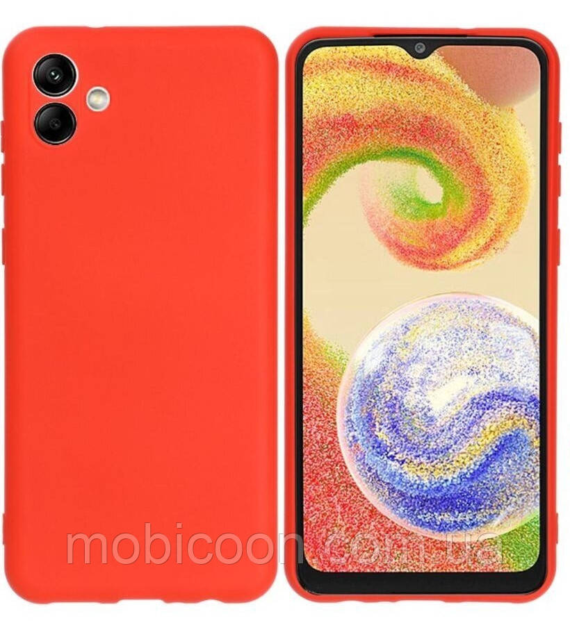 Чохол Silicone Case для Samsung Galaxy A04 Red, фото 1