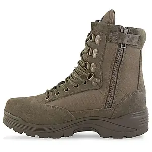 Черевики тактичні Mil-Tec зі змійкою Tactical side zip boot ykk Brown, фото 3