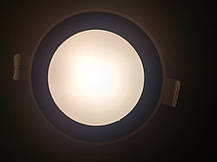 Стельовий світильник врізний 5 W 4200 K круглий чорний 3 режими Код.56215, фото 2