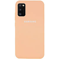 Чохол Silicone Cover Full Protective (AA) для Samsung Galaxy A41 Рожевий / Light Flamingo