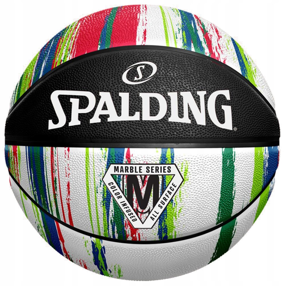 М'яч баскетбольний Spalding Marble Ball р. 7 (84404Z) Black/White/Red, фото 1