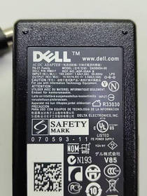 Блок живлення для ноутбука DELL 19.5V, 3.34A, 65W, 7.4 * 5.0-PIN, 3 hole, black (без кабелю!)