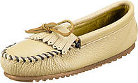 10 Champagne Deerskin Женские мокасины из оленьей кожи Minnetonka Soft-T