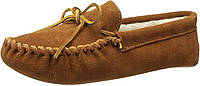 11 Brown Minnetonka Men's Pile Lined Softsole Slipper