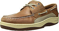 14 Wide Dark Tan Мужские мокасины Sperry Billfish с тремя люверсами