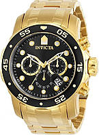 Gold Мужские часы Invicta Pro Diver Collection с хронографом из 18-каратного золота (модели: 0072, 21954,