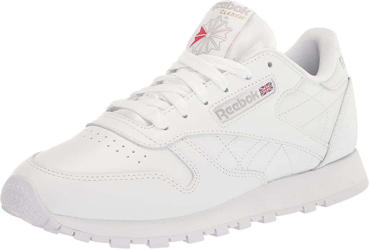 8.5 Pure White Жіночі класичні шкіряні кросівки Reebok