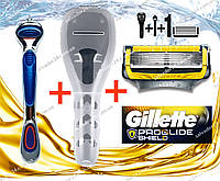 Комплект для гоління Gillette верстат Fusion, футляр, Fusion ProShield YELLOW касета для гоління оригінал США