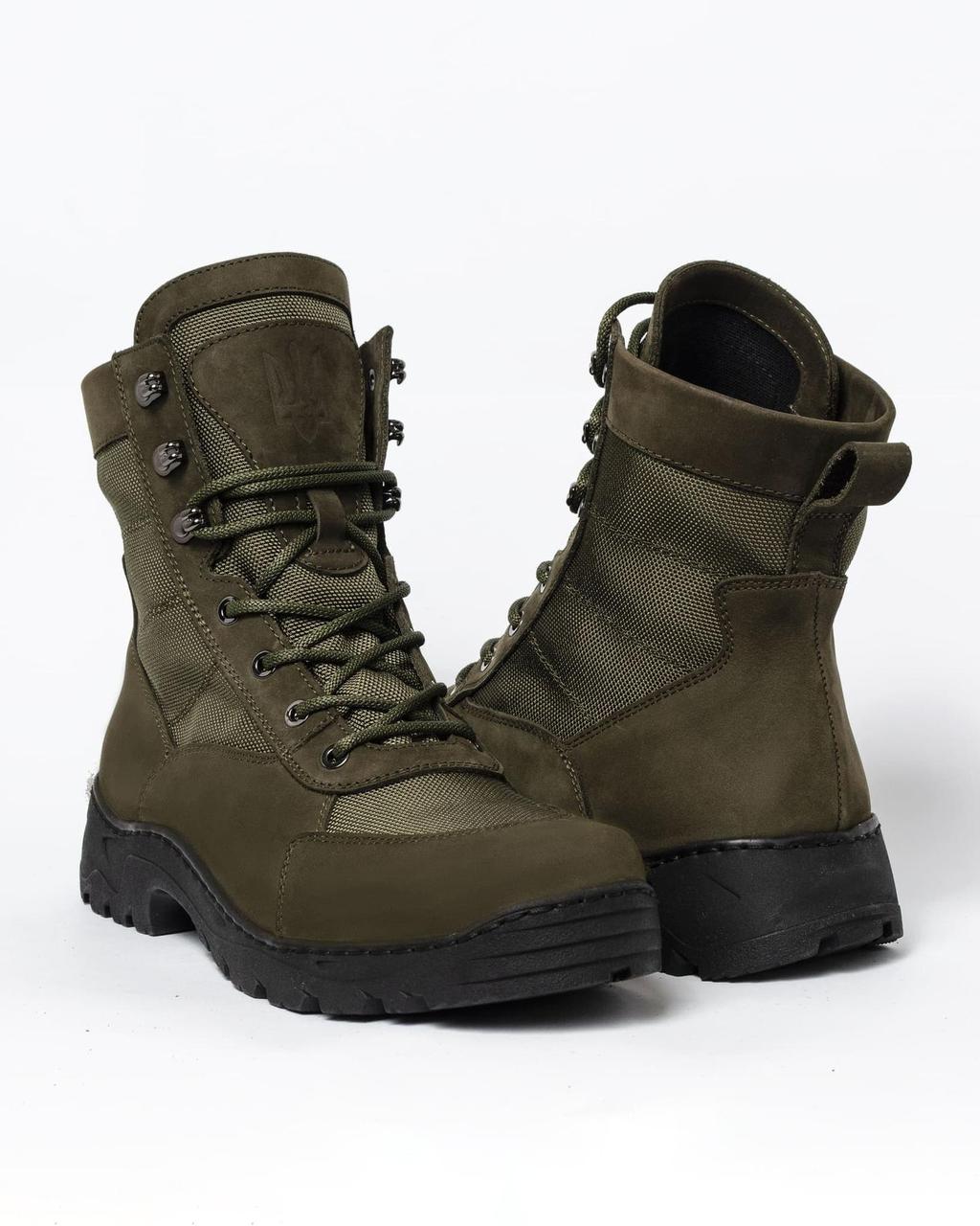 Тактичні берці на літній мембрані та кевларом Olive, фото 1