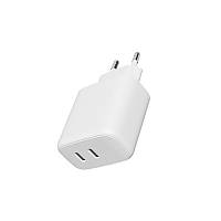 Зарядный блок GAN 65W 2 USB Type C, зарядка для телефона, ноутбука, блок питания, быстрая зарядка, pd