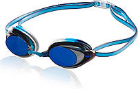Pacific Blue Очки для плавания унисекс для взрослых Speedo с зеркальным покрытием Vanquisher 2.0