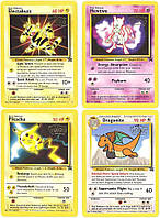 Набор промо-карт фильма «Покемон» из 4 Electabuzz, Dragonite, Pikachu и Mewtwo