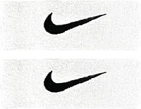 Osfm White/Black Ремешки для бицепса Nike Swoosh