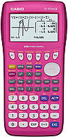 Pink Casio fx-9750GII Графический калькулятор с меню на основе значков. Цвет белый.