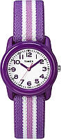 Purple/Pink Часы Timex Boys T72881 Time Machines Green Geckos с эластичным тканевым ремешком