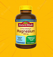 Магний 400 мг 180 мягких капсул Nature Made Extra Strength Magnesium