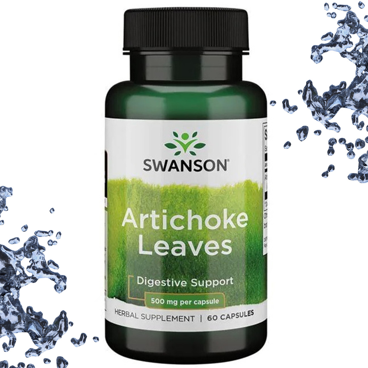 Для печінки Артишок Swanson Artichoke Leaves 500 мг 60 капсул, фото 1