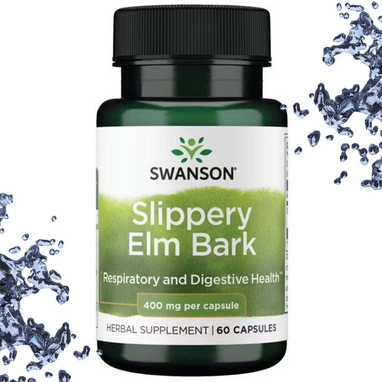 Для травлення, для дихання Swanson Slippery Elm Bark 400 мг 60 капсул
