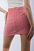 Костюм жіночий зі спідницею твідовий рожевий 3174 (2000000094151), фото 2