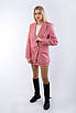 Костюм жіночий зі спідницею твідовий рожевий 3174 (2000000094151), фото 4