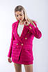 Костюм жіночий зі спідницею твідовий фуксія 3174 (2000000094236), фото 3