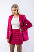 Костюм жіночий зі спідницею твідовий фуксія 3174 (2000000094236), фото 4