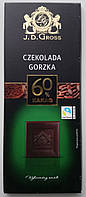 Шоколад темный 60% какао J.D. Gross Czekolada Gorzka 125г Германия