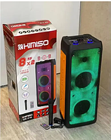 Большая музыкальная колонка, на аккумуляторе с микрофоном USB/FM/Bluetooth KIMISO QS 216, Блютуз колонка