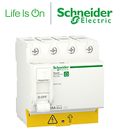 ПЗВ, 4P, 25A, 30mA, Вимикач диференціального струму Schneider Electric Resi9 R9R51425