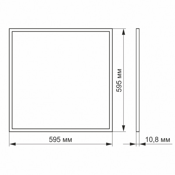 LED панель VIDEX 40W 6200K Антибликовая (UGR<19) - фото 3 - id-p1459853850