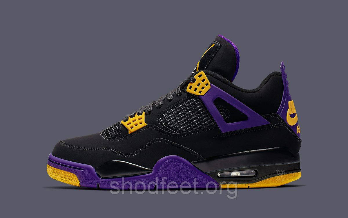 Air Jordan 4 Retro Lakers Alternate ID