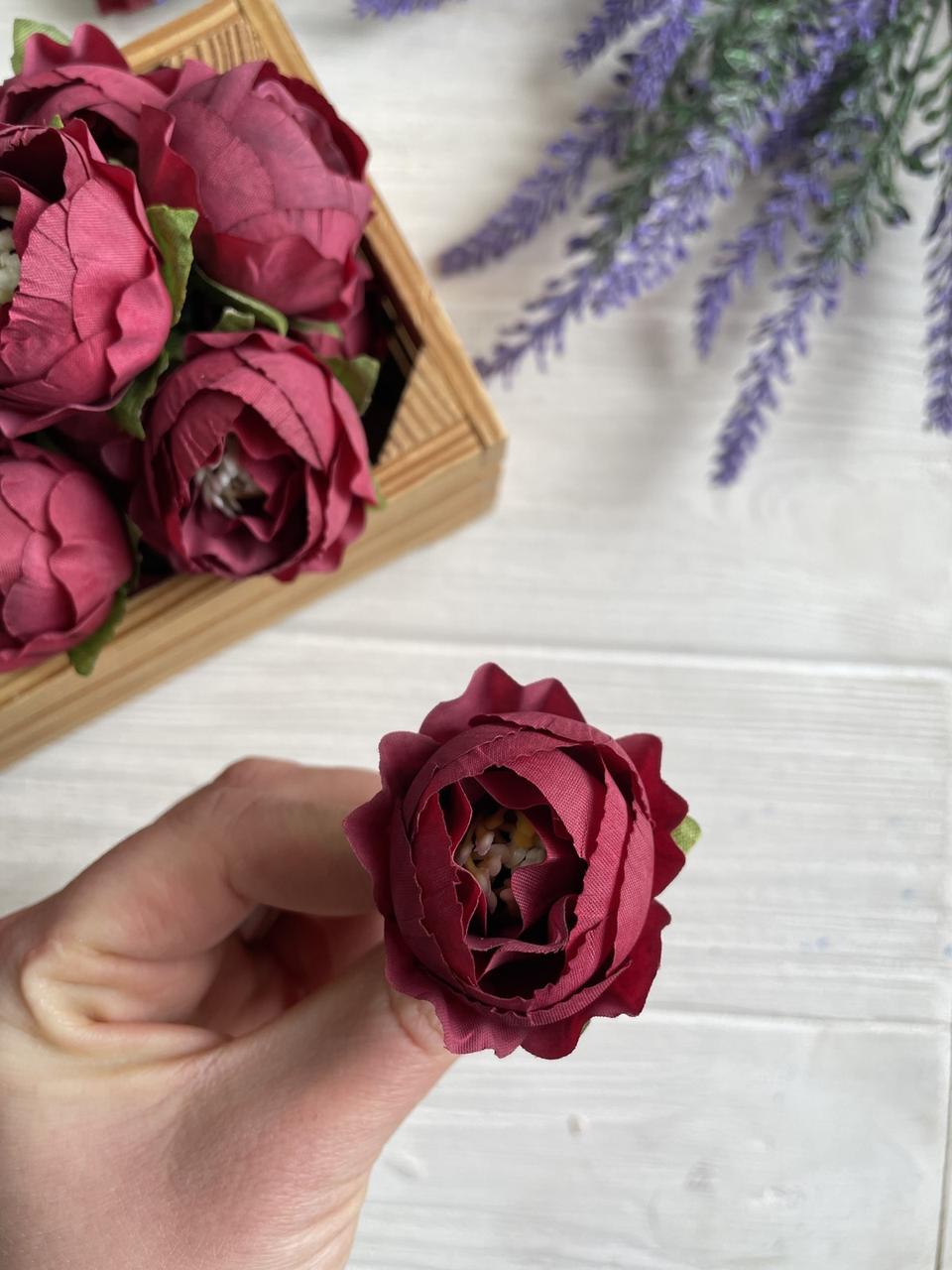 Півонія Кучерява  МАЛЕНЬКА , головка   бордо   25 шт
