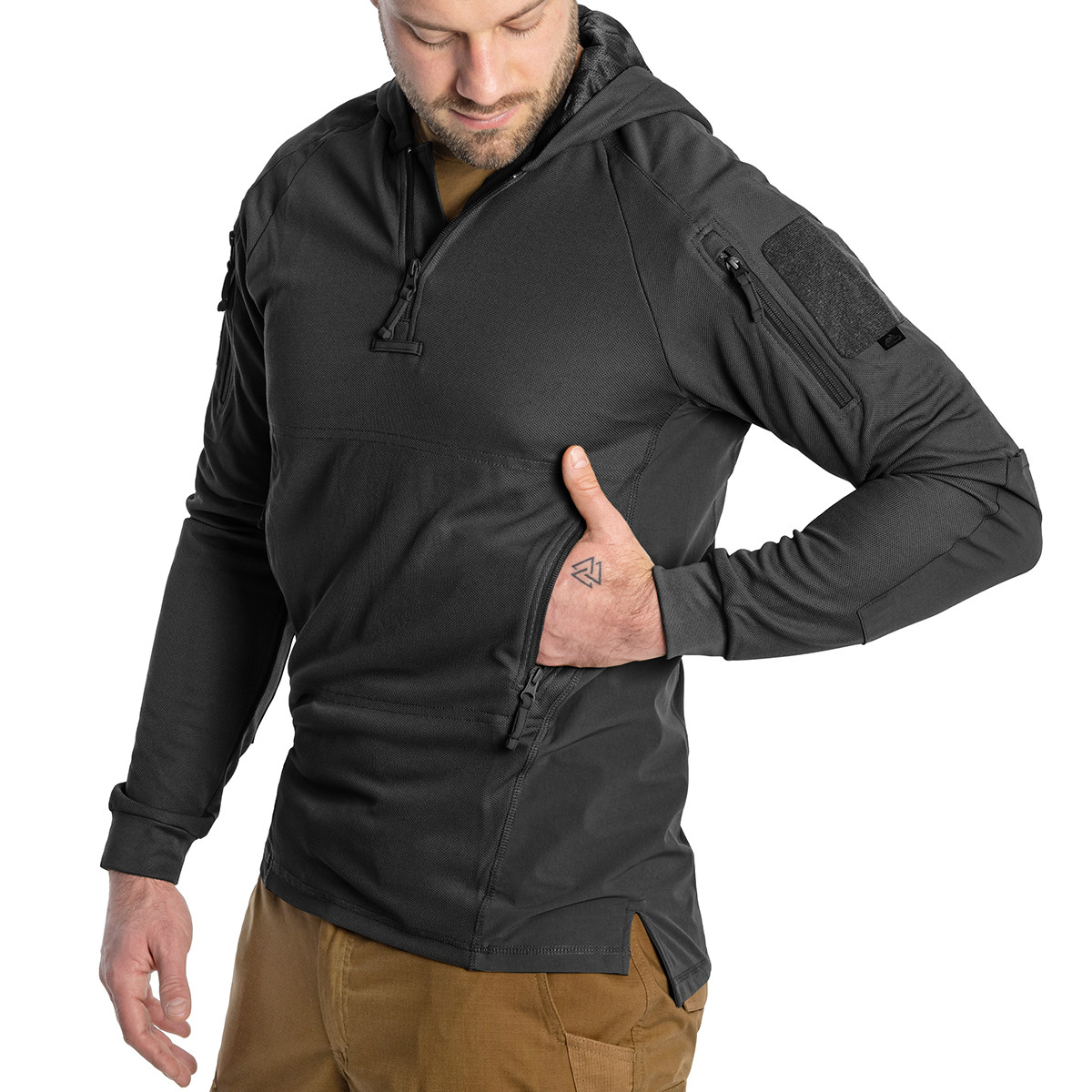 Сорочка HELIKON-TEX Range Hoodie Topcool - BLACK (BL-BRH-TC-01B03) розм.XL,XXL